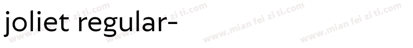 joliet regular字体转换
